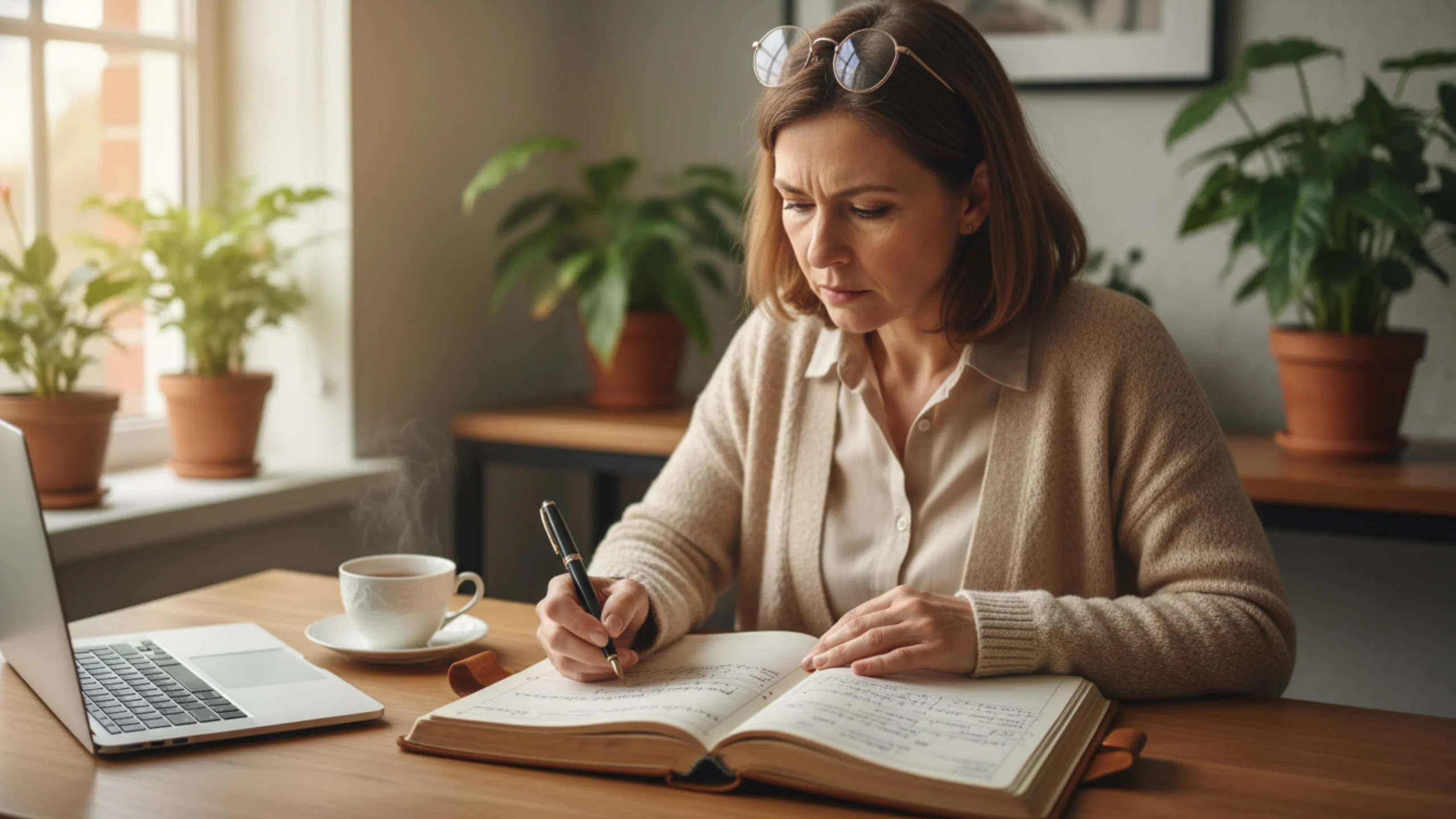 Thoughtful bettor reviewing past betting decisions and learning from mistakes at desk